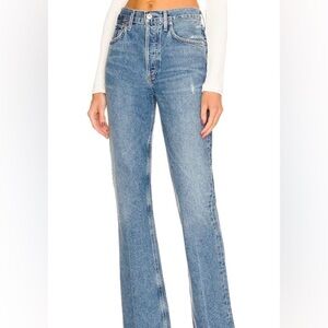 Citizens of Humanity Libby Relaxed Bootcut Jean Big Sky Denim Raw Hem Women’s 26